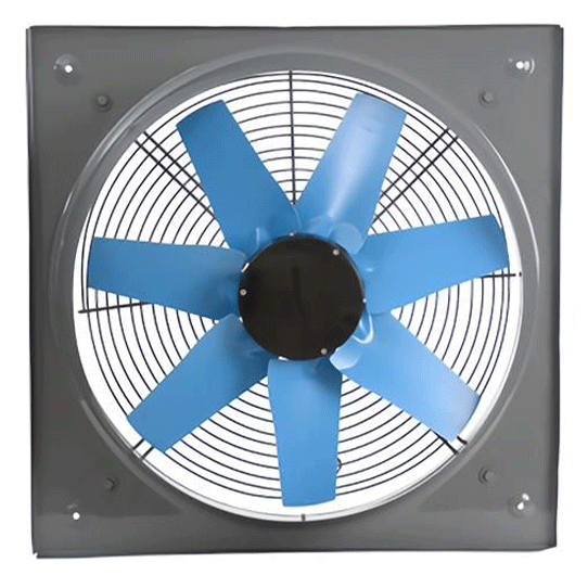 هواکش صنعتی سنگین دوربالا فلزی با پروانه فلزی ژنیران MIT80P4-3